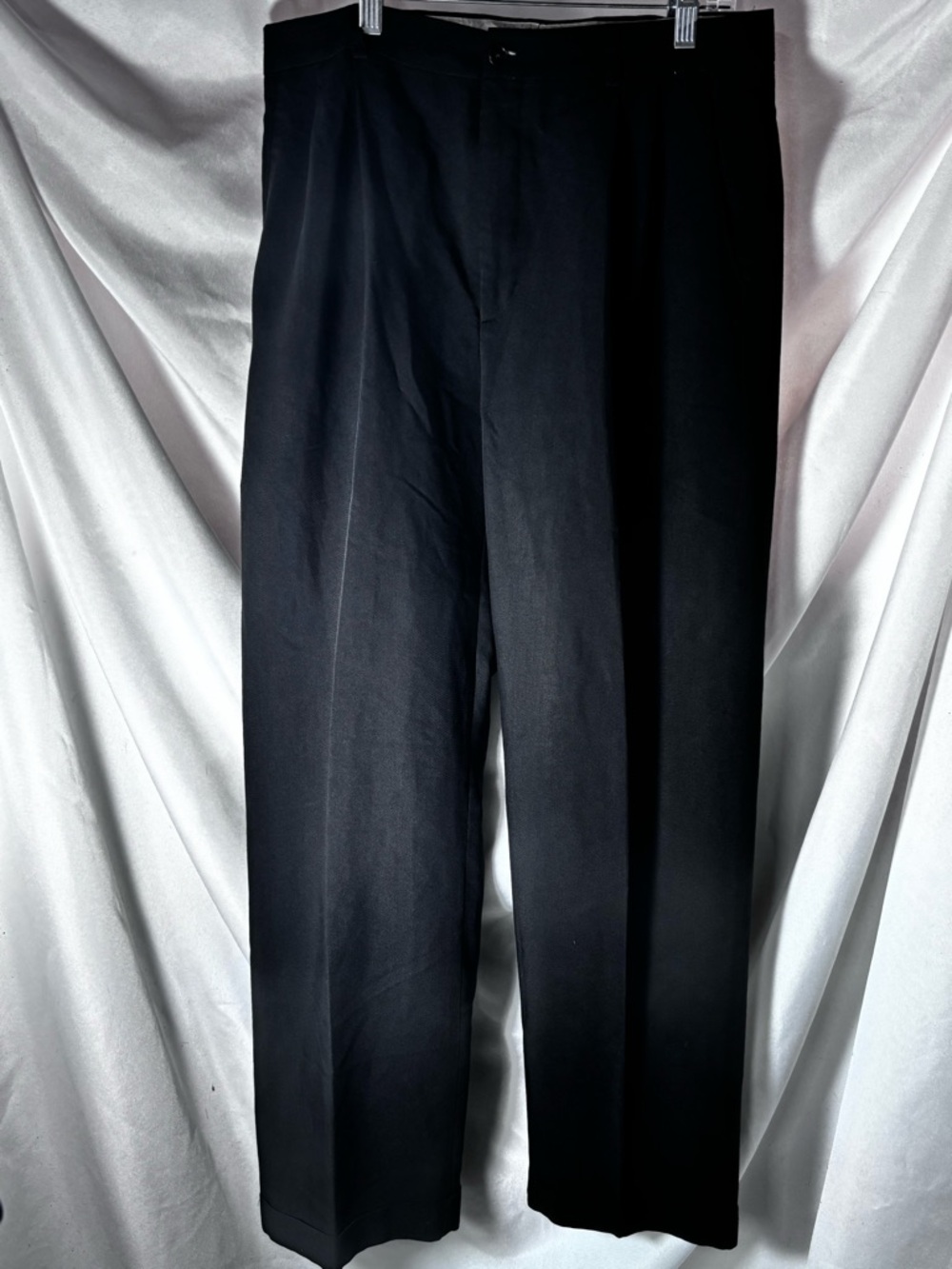 Haggar Black Men's Dress Pants with Straight‎ Leg